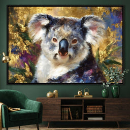 Golden Koala Portrait Glow - Neal Hackett