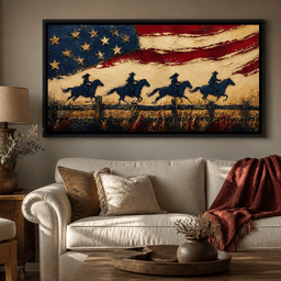 Galloping Past Frontier Lines - room mockup 1