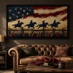 Galloping Past Frontier Lines - room mockup 2