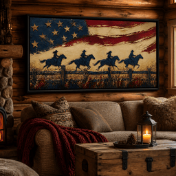 Galloping Past Frontier Lines - room mockup 3