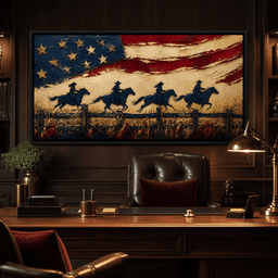 Galloping Past Frontier Lines - room mockup 4