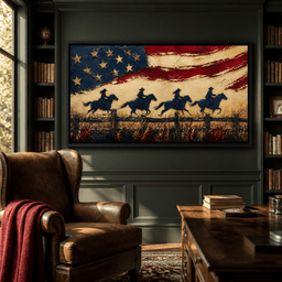 Galloping Past Frontier Lines - room mockup 5