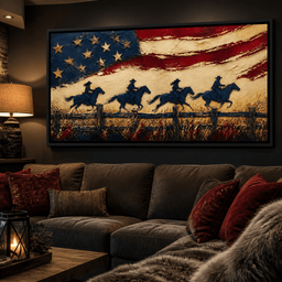 Galloping Past Frontier Lines - room mockup 8