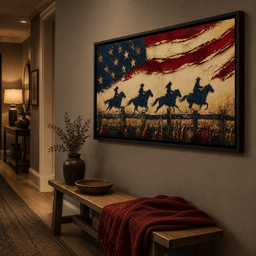 Galloping Past Frontier Lines - room mockup 10