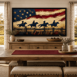 Galloping Past Frontier Lines - room mockup 11