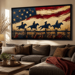 Galloping Past Frontier Lines - room mockup 12