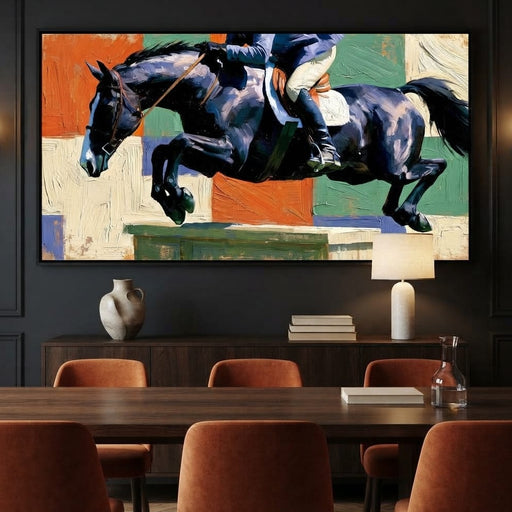 Galloping Through Fields of Color Canvas Print