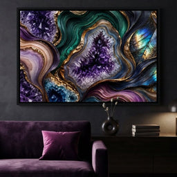 Gemstone Rivers Beneath The Moon - TooplesArt - room mockup 9