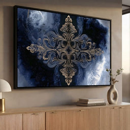 Gilded Blue Reverie - room mockup 1