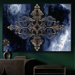 Gilded Blue Reverie - room mockup 2