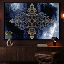Gilded Blue Reverie - room mockup 9