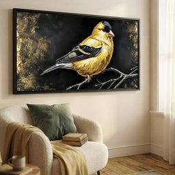 Gilded Feather Stillness - room mockup 7