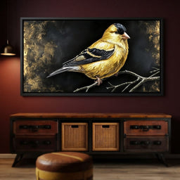 Gilded Feather Stillness - room mockup 9