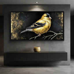 Gilded Feather Stillness - room mockup 10