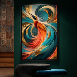 Gilded Flight Of The Radiant Plume - room mockup 2