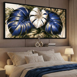 Gilded Foliage Under Midnight Light - room mockup 2