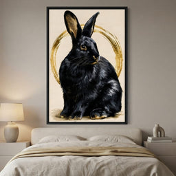 Gilded Hare Watching The Horizon - room mockup 3