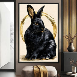 Gilded Hare Watching The Horizon - room mockup 6