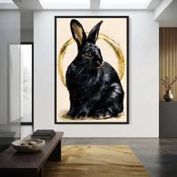 Gilded Hare Watching The Horizon - room mockup 7