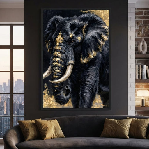 Gilded Majesty of the Wild Canvas Print