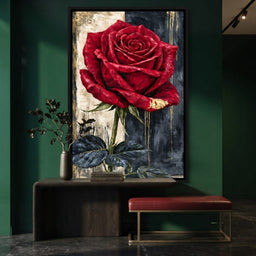 Gilded Petals On Divided Ground - room mockup 2