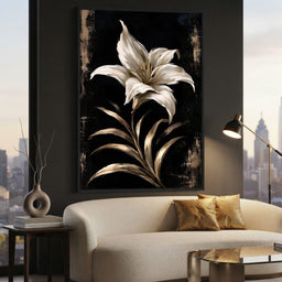 Gilded Petals Upon Nightfall - room mockup 6
