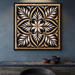 Gilded Quill Mandala - TooplesArt - dining room mockup