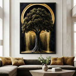 Gilded Roots of Eternal Radiance - room mockup 2