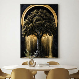 Gilded Roots of Eternal Radiance - room mockup 4
