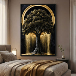 Gilded Roots of Eternal Radiance - room mockup 10