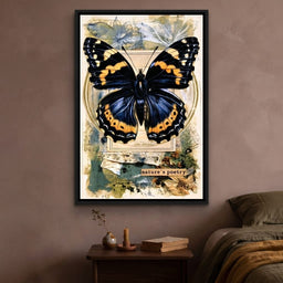 Gilded Wings Of The Natural Archive - bedroom mockup