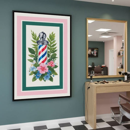 Tropical Barber Pole Bouquet Canvas Print