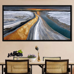 Gold River Under A Pewter Sky - TooplesArt - room mockup 1