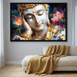 Golden Buddha Lotus Reverie - room mockup 6