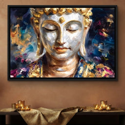 Golden Buddha Meditation Glow - room mockup 2