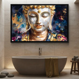 Golden Buddha Meditation Glow - room mockup 4