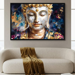 Golden Buddha Meditation Glow - room mockup 5