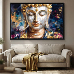 Golden Buddha Meditation Glow - room mockup 10