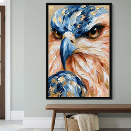 Golden Gilded Raptor Focus - entry hall mockup