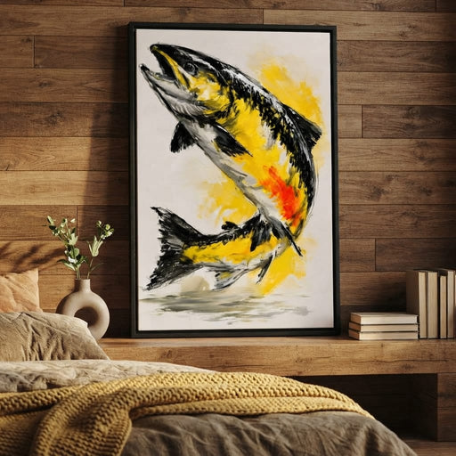 Golden Leap Towards The Morning Sun Canvas Print