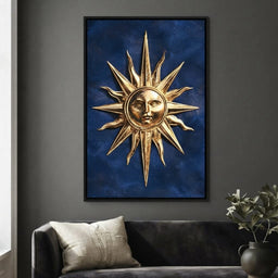 Golden Radiance Of The Morning Star - living room mockup