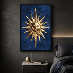 Golden Radiance Of The Morning Star - bedroom mockup