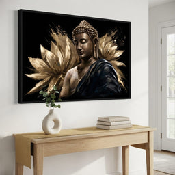 Golden Stillness Beyond The Lotus - room mockup 10
