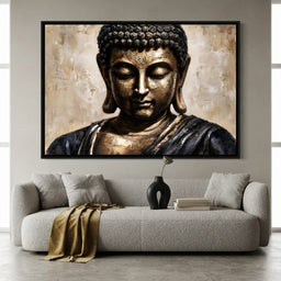 Golden Stillness Of Inner Reflection - room mockup 10