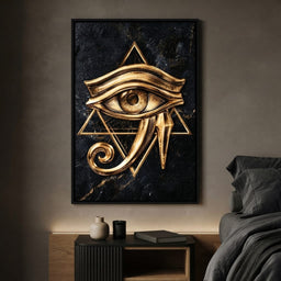 Golden Vigil of the Sacred Geometry - bedroom mockup