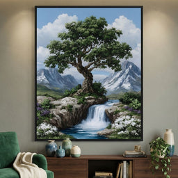 Majestic Tree Mountain Falls