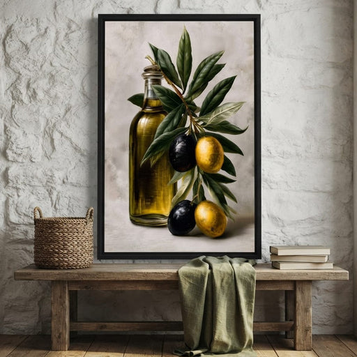 Harvest From The Mediterranean Grove Canvas Print