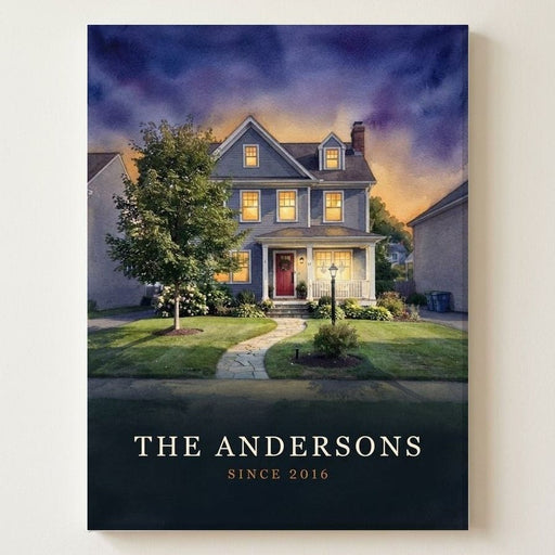 The Family Home Canvas Print