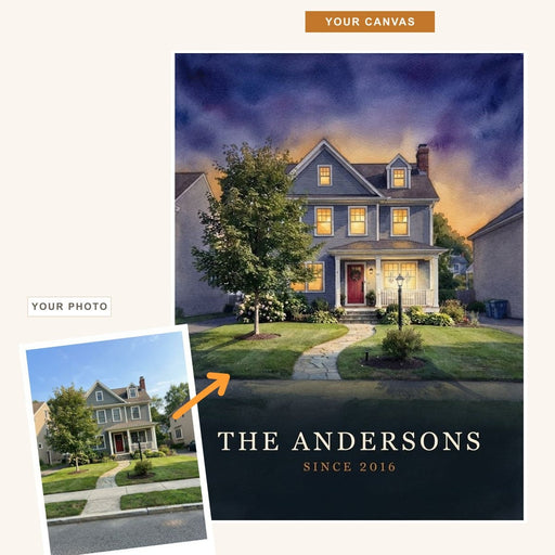 The Family Home Canvas Print