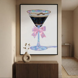 Iridescent Espresso Martini Bow - room mockup 11